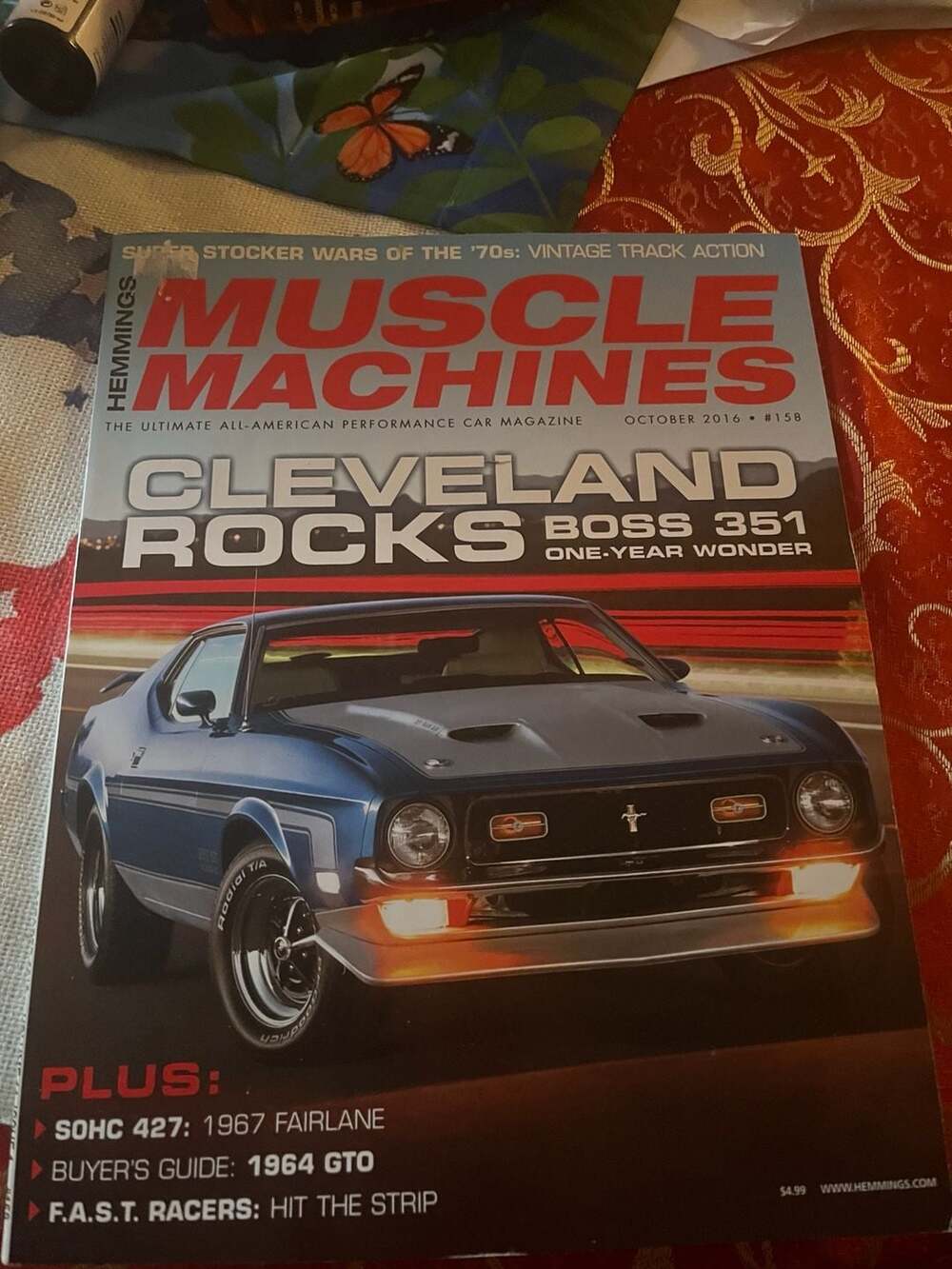 HEMMINGS MUSCLE MACHINES MAGAZINE October 2016. Mustang Boss 351